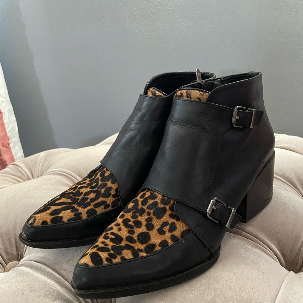 Circus by Sam Edelman Leopard Ankle Boots